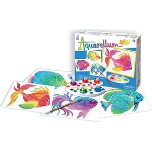 Sentosphère Комплект за оцветяване с акварелни бои Sentosphere Aquarellum Junior - Риби (3373910000468) - ozone