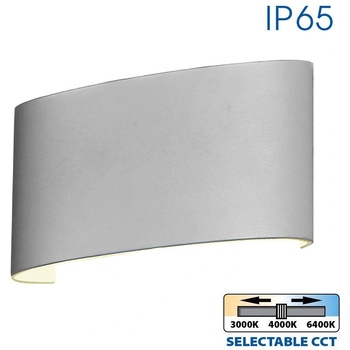 Image 1 of VIVALUX LED ФАСАДЕН АПЛИК ARUBA 6W 3xCCT 170x80x40мм 460lm IP65 БЯЛ (VIV004821)