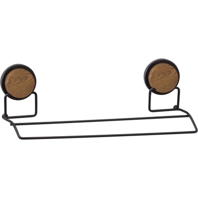 Metalife Поставка за кърпа Metalife MGS-706W, 40х11х11 см, Черен/Дървесен (MGS-706W)