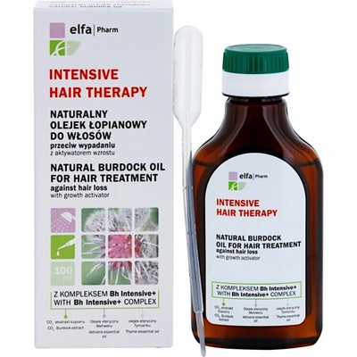 Intensive Hair Therapy Bh Intensive+ olej proti padaniu vlasov s rastovým aktivátorom Natural Burdock Oil 100 ml