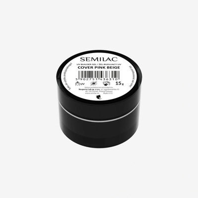 Semilac Builder Cover modelacni gel pink beige 15 g