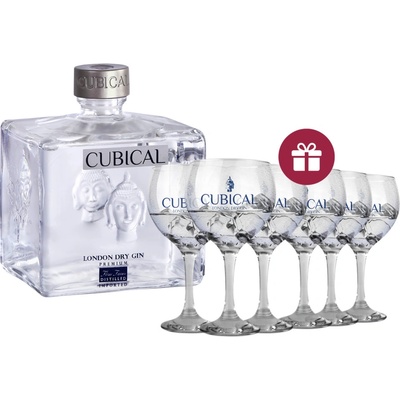 Cubical London Dry Gin Premium 40% 0,7 l (holá láhev)