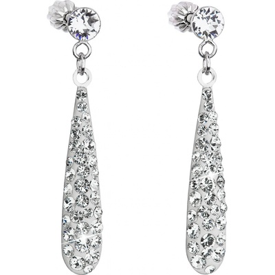 Pavona visací s krystaly Swarovski bílá slza 31163.1
