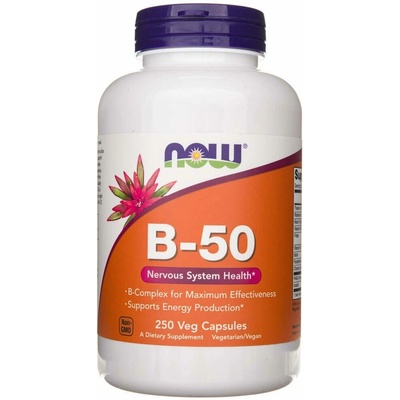 Now Foods B-50 Vitamín B Complex 250 veg kapslí