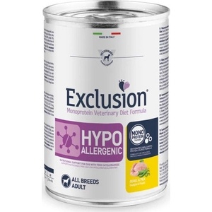 Exclusion Hypoallergenic All Breeds quail & pea 400 g