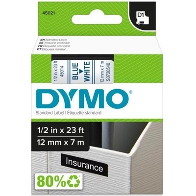 DYMO páska D1 12mm x 7m, modrá na bielej S0720540