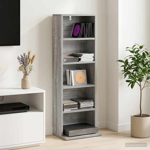 vidaXL Кабинет за CD Сив Сонома 33 x 23, 5 x 97, 5 см (8012700)