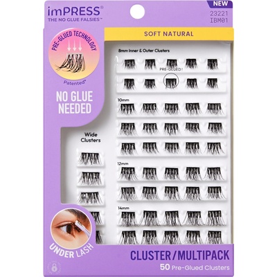 KISS Trsové riasy imPRESS Pre-glued Cluster Multi 01