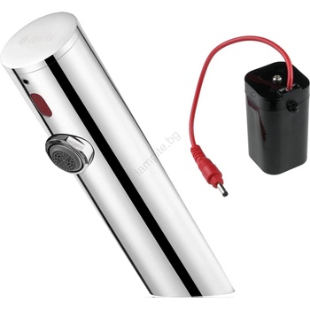 Deante BQR_P28R - Безконтактен смесител за мивка SENSE 4xAA полиран стомана (DN0052)