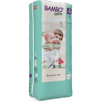 Bambo Nature Еко пелени Bambo Nature - Tall pack, размер 4, L, 7-14 kg, 48 броя (1000019264)