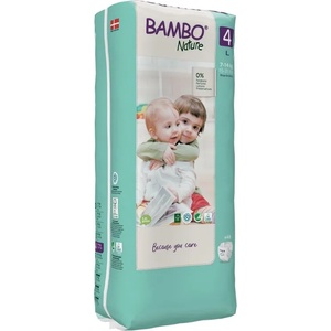 Bambo Nature Еко пелени Bambo Nature - Tall pack, размер 4, L, 7-14 kg, 48 броя (1000019264) - baby