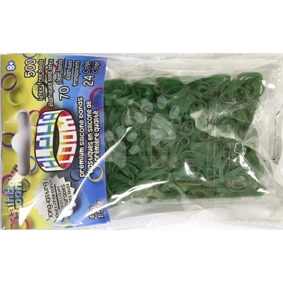 Alpha Bands Rainbow Loom 500 ks tmavozelené RL7982
