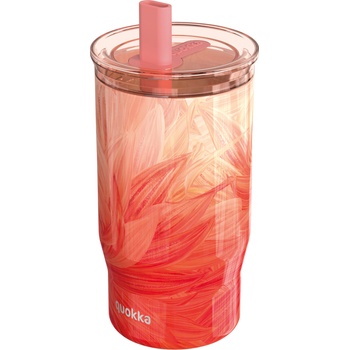 Quokka Mist Peach Petals термо чаша със сламка, 720 мл (40166)