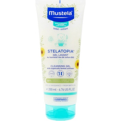 Mustela Bébé Stelatopia sprchový olej pro citlivou dětskou pokožku od narození 500 ml