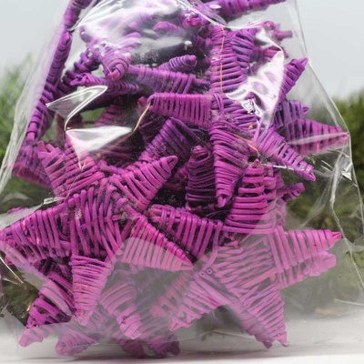 Hvězda lata star 8 cm-fialová 30ks