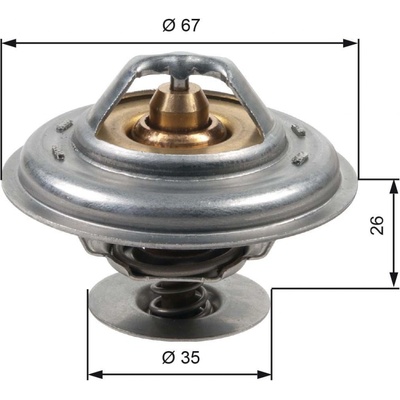 Termostat, chladivo GATES TH13287G1