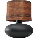 Kaspa Настолна лампа Sawa Wood непрозрачна основа орех (41138118)