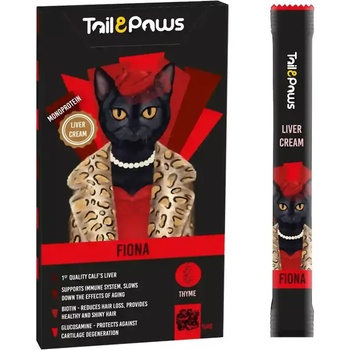 Image 1 of FIONA Beef Liver - кремообразно лакомство за котки с телешки черен дроб 5 x 15 гр