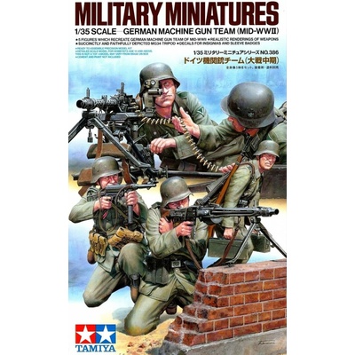Tamiya German Machine Gun Team Set - Mid WWII (5 Crew) 1:35