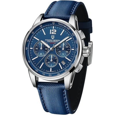 Pagani design Мъжки часовник Pagani Design Oneiro, Кварцов, Хронограф, Син / Сребрист (PD-YS008-BLUE-SILVER)