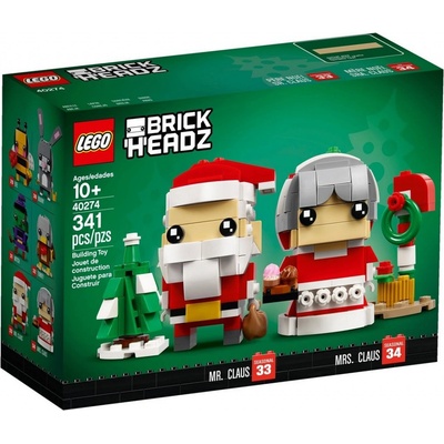 LEGO® BrickHeadz 40274 Pán a pani Santa Clausovi