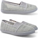 Baleríny dětské tenisky krajkové ažurové 6275