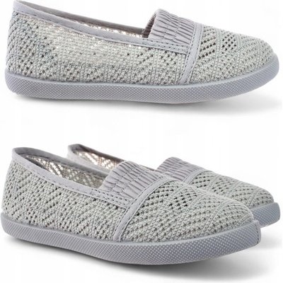 Baleríny dětské tenisky krajkové ažurové 6275