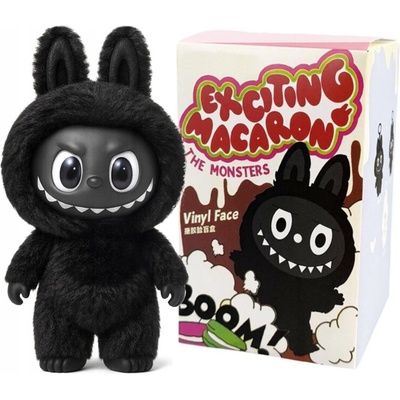 Figurka ve stylu Labubu - Exciting Macaron Black 17 cm blind box – Zboží Dáma