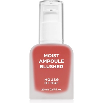 House of Hur Moist Ampoule Blusher течен руж цвят 05 Peach Coral 20ml