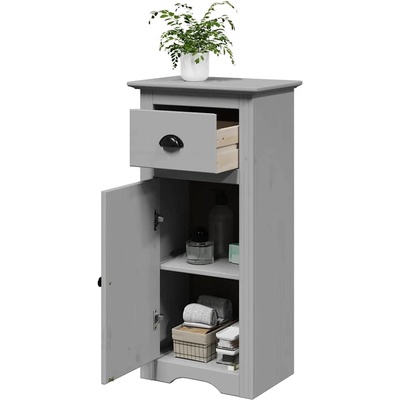 vidaXL Шкаф за баня BODO сив 44x30x90 см (4016859)