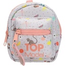 Top Model srdíčko šedý zip