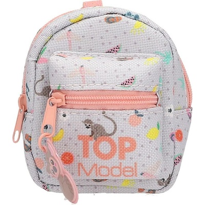 Top Model srdíčko šedý zip