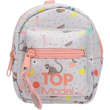 Top Model srdíčko šedý zip