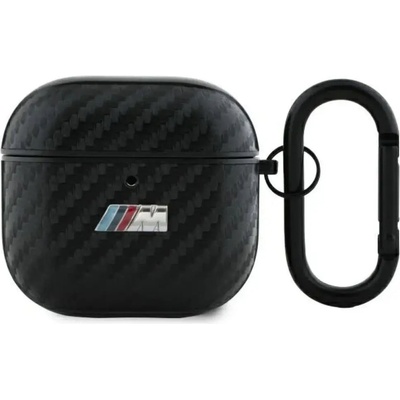 BMW BMA4CMPUCA AirPods 4 покритие черен/черен PU Carbon M Collection (3666339397432)