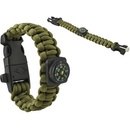 Paracord náramky ISO 6063 zelená