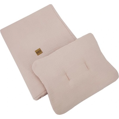 Eko súprava Mušelínová powder pink 30x40 cm 75x100 cm