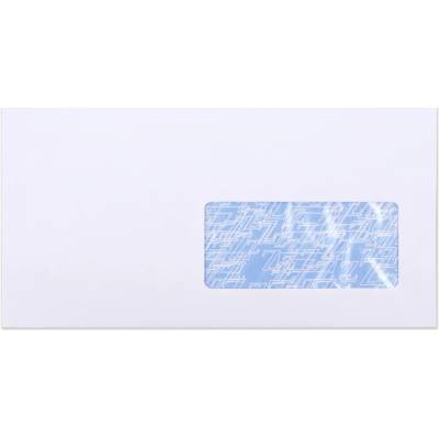 Bílá obálka s vnitřním potiskem – s okénkem 115x225 mm (DL+) 90gr/m²