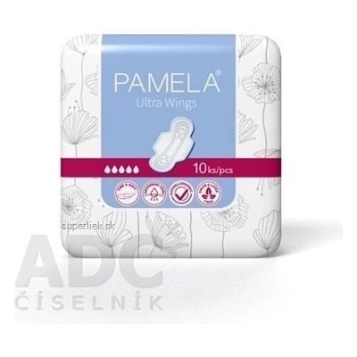 Pamela Ultra Wings Hygienické vložky s krídelkami 10 ks
