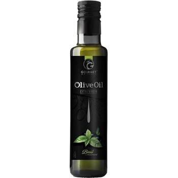 Gourmet Partners Extra panenský olivový olej & BAZALKA sklo 0,25 l