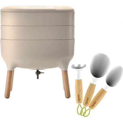 Plastia Set BÉŽOVÝ - Vermikompostér + Pěstební set V65040