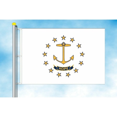 LIBEA, s.r.o. Rhode Island vlajka Rozměr: 30×45 cm, Uchycení: Karabiny na stožár