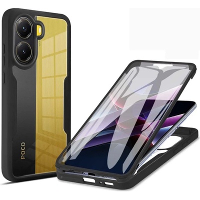 Techsuit Калъф за Xiaomi Poco X7 Pro - Techsuit - ColorVerse 360 Series + Screen Protector - Черен