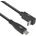 ACT Кабел USB-C - USB-C, 10Gbps, 60W, 1 м, конектори - 1 x прав и 1 x на 90° up/down angled (EWENT-ACT-CAB-AC7471)