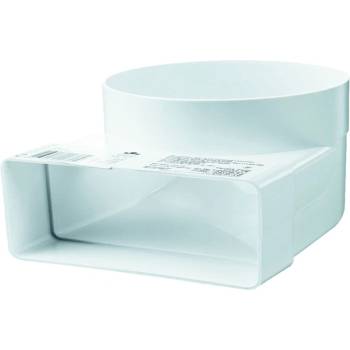 Image 1 of VENTS КОЛЯНО ПЛОСКО КРЪГЛО ЗА ВЪЗДУХОВОД 823 ф150 60х204 ПВЦ (823)