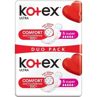Kotex Ultra Super Duo dámské hygienické vložky 12 ks