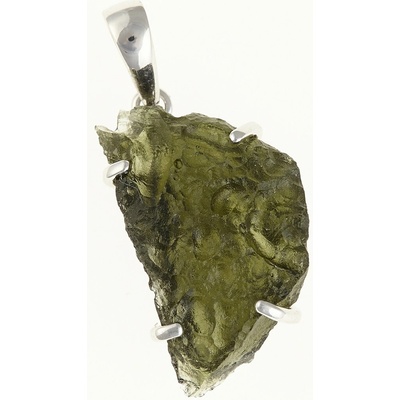 My Moldavite Stříbrný přívěsek s přírodním vltavínem SM12087