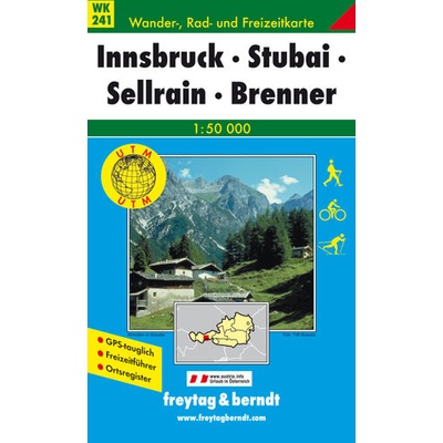 Turistická mapa Innsbruck Stubai