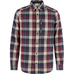 Fjällräven Мъжка риза с копчета Fjällräven Fjällglim Regular Shirt - Dark Navy / Maroon - размер XL (033-3363-0115)