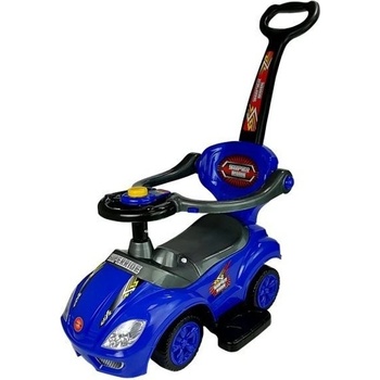 Majlo Toys Range Rover s vodící tyčí 3v1 modré