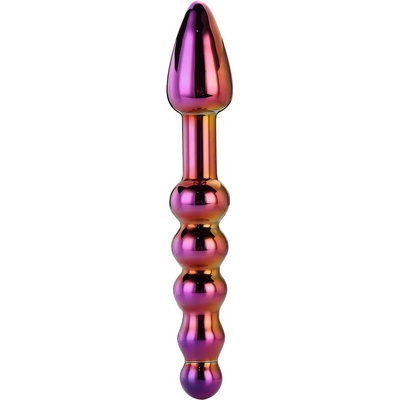Glamour Glass Ridged Anal Dildo